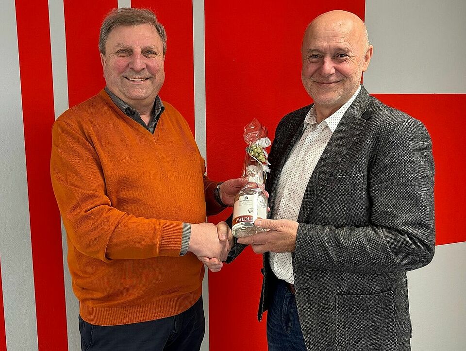 Manfred Aschenbrenner mit Johann Weber
