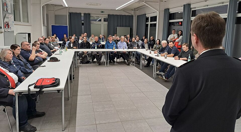 Der Lehrsaal der Kreisgeschäftsstelle war gut besucht.