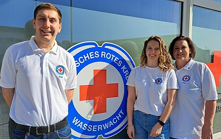 Das neue Führungstrio der Wasserwacht Cham