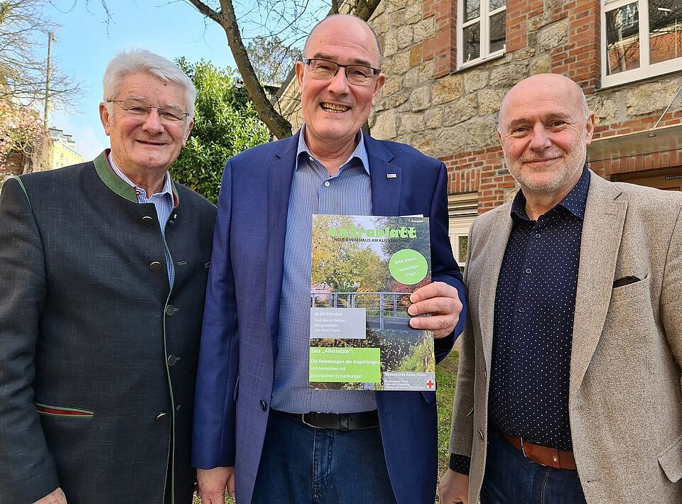 Manfred Aschenbrenner mit Theo Zellner und Markus Rappl