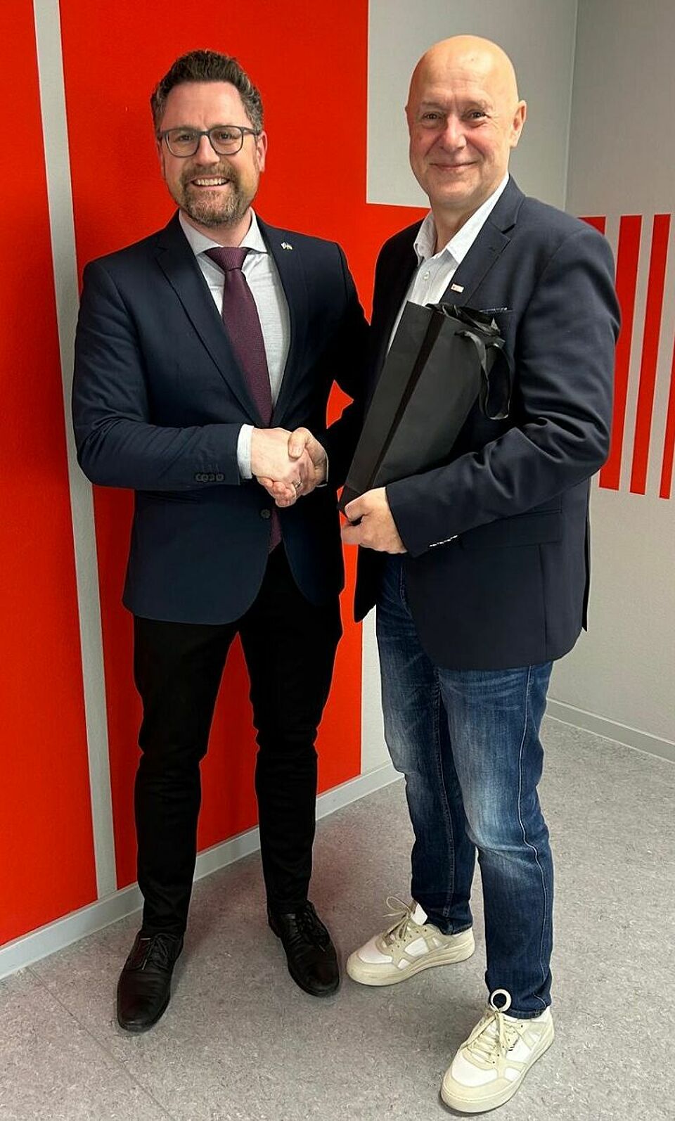 Manfred Aschenbrenner mit Gerhard Hopp